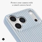 kate spade new york Phone Case for iPhone 17/18 Pro - Stripe Diamond Blue