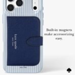 kate spade new york Phone Case for iPhone 17/18 Pro - Stripe Diamond Blue