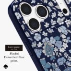 kate spade new york Phone Case for iPhone 18 Pro/17 Pro - Flowerbed Navy