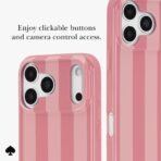 kate spade new york Case for iPhone 18 Pro/17 Pro - Bold Stripe Rose Coral