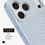 kate spade new york Case for iPhone 17/18 Pro Max - Stripe Diamond Blue