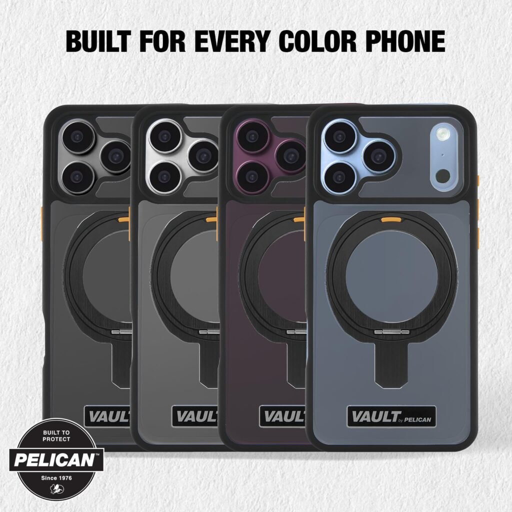 Pelican Vault iPhone 17/18 Pro Max Case - MagSafe Phone Case - Smoke