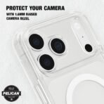 Pelican Protector iPhone 18 Pro/iPhone 17 Pro Case with Kickstand - Clear