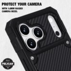 Pelican Shield iPhone 17/18 Pro Case - Rugged MagSafe Phone Case - Carbon