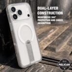 Pelican Protector iPhone 18 Pro/iPhone 17 Pro Case with Kickstand - Clear