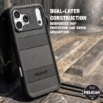 Pelican Protector iPhone 17/18 Pro Case - Rugged MagSafe Phone Case - Black