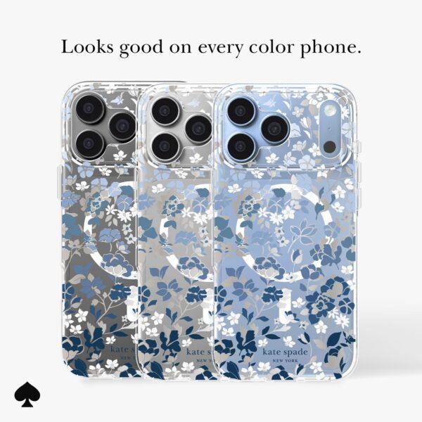 kate spade new york Phone Case for iPhone 17/18 Pro Max - Flowerbed Blue