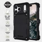 Pelican Shield iPhone 17/18 Pro Case - Rugged MagSafe Phone Case - Carbon