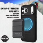 Pelican Protector iPhone 17/18 Pro Case - Rugged MagSafe Phone Case - Black