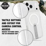 Pelican Protector iPhone 18 Pro/iPhone 17 Pro Case with Kickstand - Clear