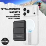 Pelican Protector iPhone 18 Pro/iPhone 17 Pro Case with Kickstand - Clear