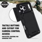 Pelican Shield iPhone 17/18 Pro Case - Rugged MagSafe Phone Case - Carbon