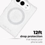 Case-Mate Case for iPhone Duo - MagSafe Compatible - Sheer Twinkle Silver