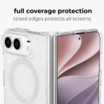 Case-Mate Case for iPhone Duo - MagSafe Compatible - Sheer Twinkle Silver