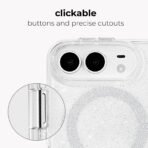 Case-Mate Case for iPhone Duo - MagSafe Compatible - Sheer Twinkle Silver